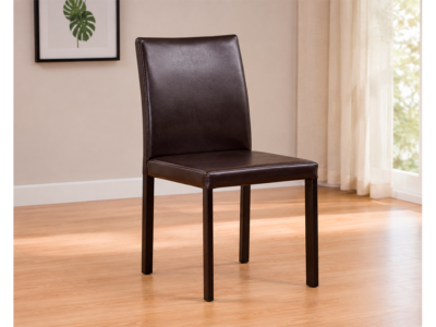 SILLA PIEL CHOCOLATE NOVELL