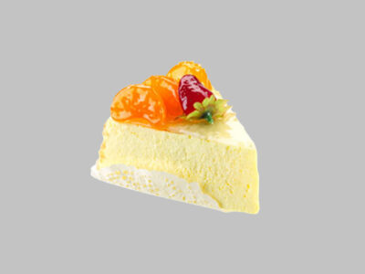 Cheese Cake Slice Mandarin/Orange/Strawb