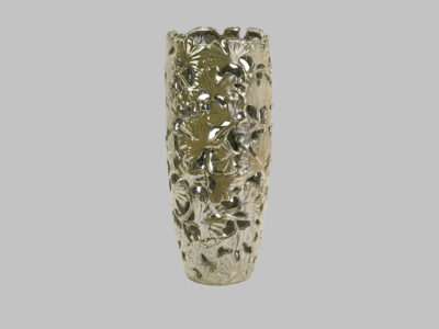 Gingko Inspired Cutwork Tall Vase*