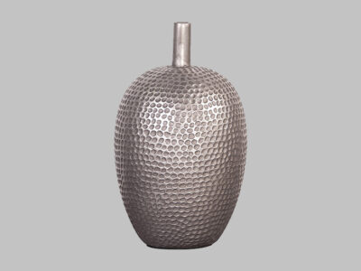 Hammered Pewter Short Vase*