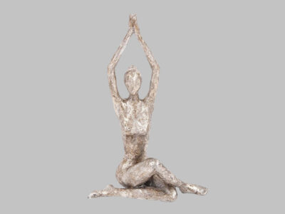Seated Twist Yoga Pose statue