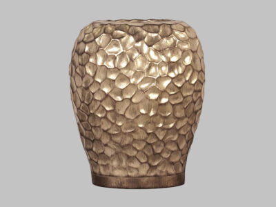 Vase Hammered Antique Gold*