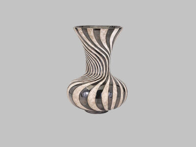 Leza Medium Swirl Earthenware Vase*