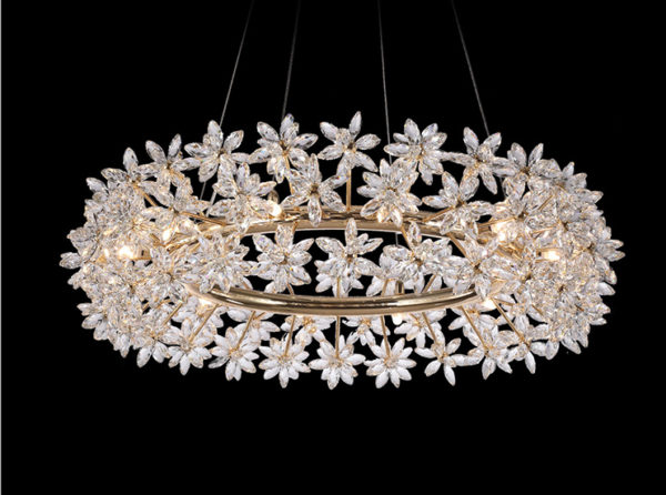 Lampara de Techo Bouquet 12 Luces Redonda