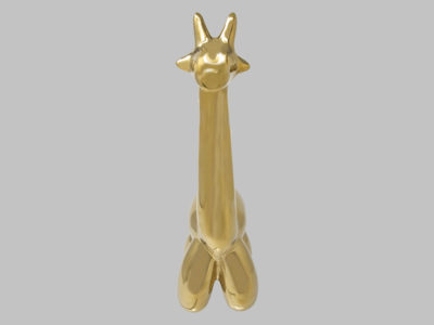 Gold giraffe ballon animal