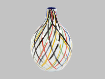Color Web Ceramic Bottle Vase
