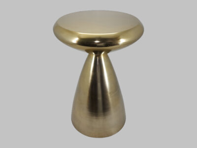 Metal Hourglass Accent Table gold