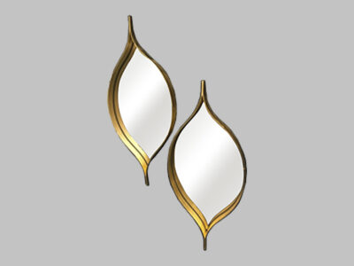 Gold Leaf Mirrors Set 2
