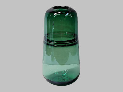 Glass Handmade Vase Green