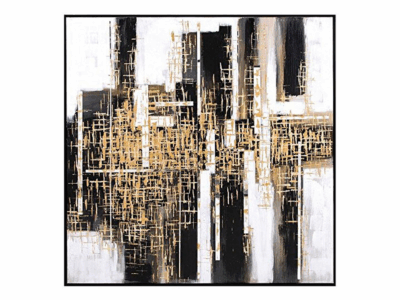 Urbane Framed Oil Painting