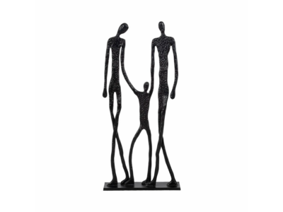 Family Figure Statue Black
